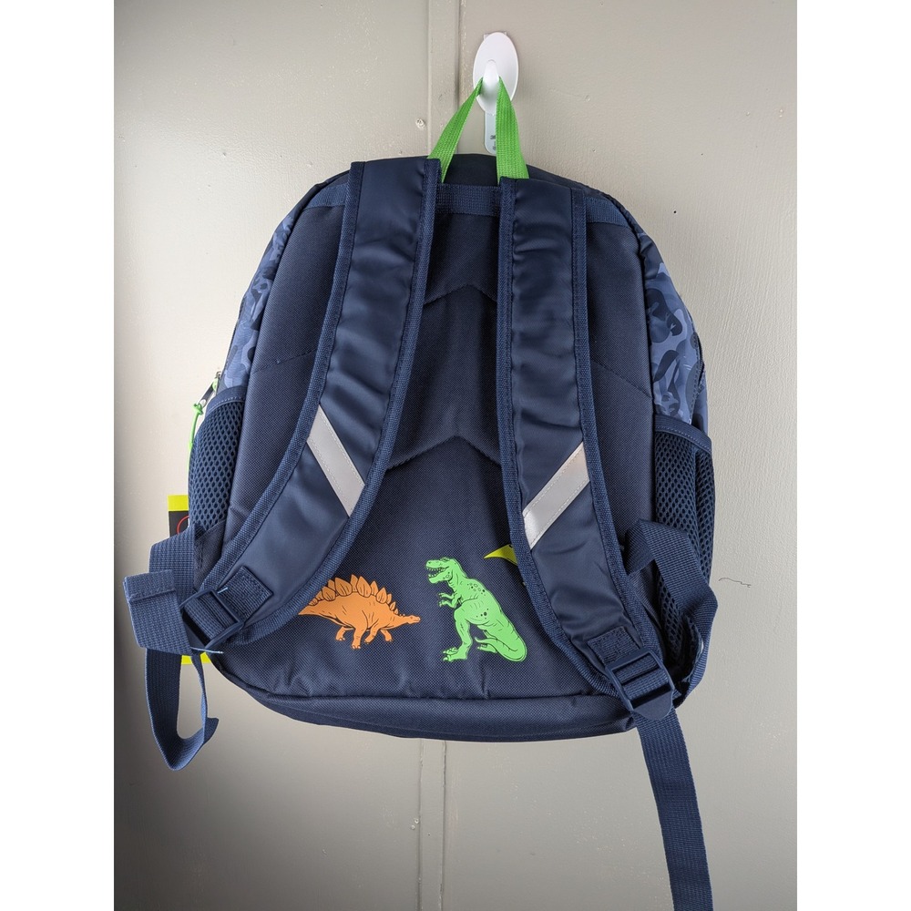 School Yard Vibes Dinosaur Camo 3pc Backpack Set with Lunch Box and Headphones - Picture 6 of 7